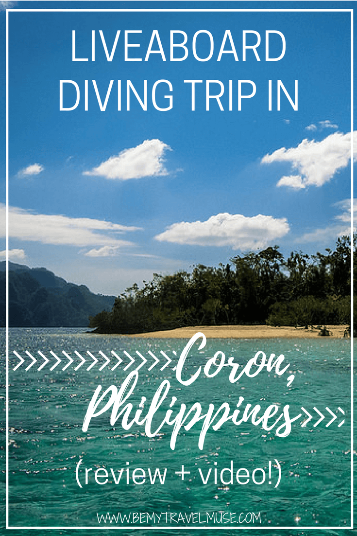 My experience, review, and an underwater video of a liveaboard diving trip in Coron, Philippines! Be My Travel Muse | Philippines travel tips | Southeast Asia diving