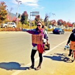 hitchhiking in China