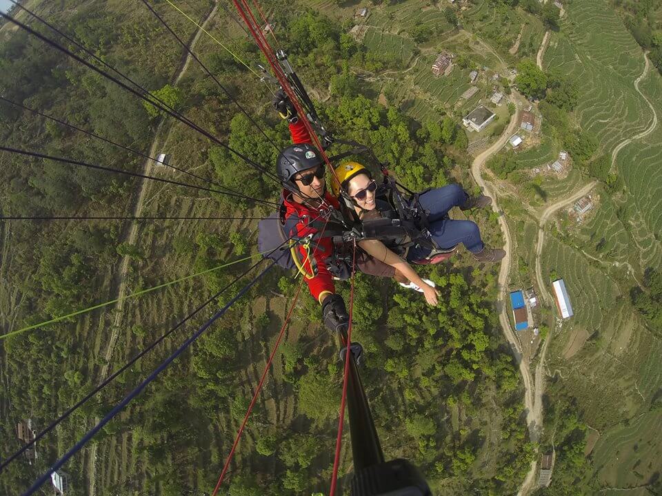 paragliding nepal