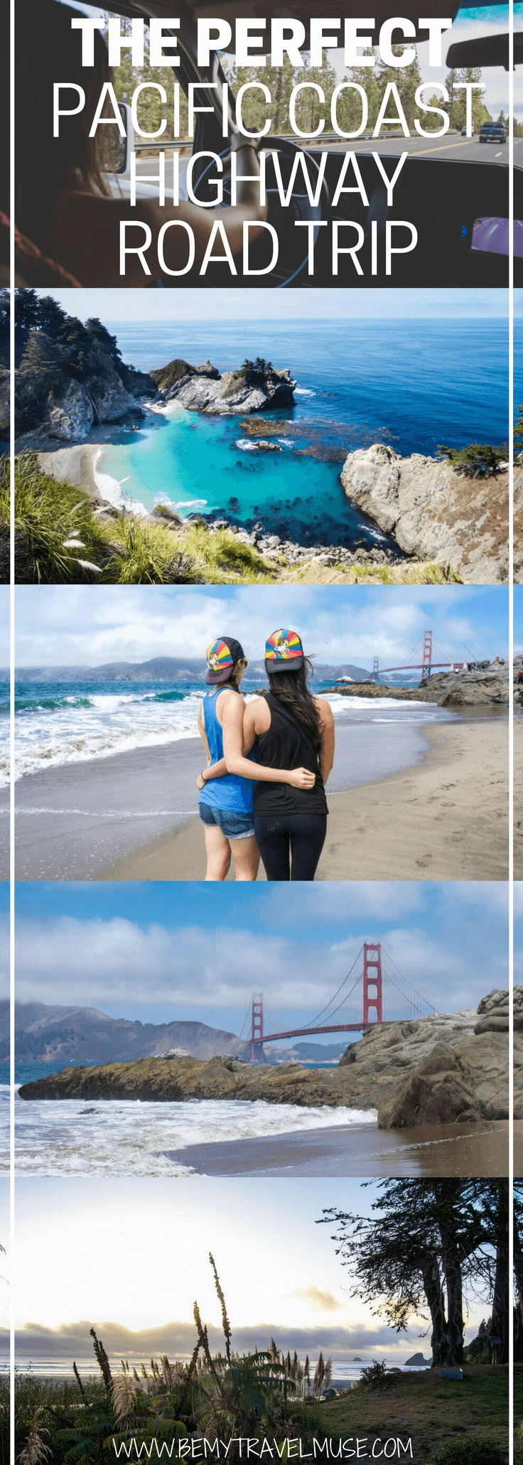 An epic Pacific Coast Highway road trip itinerary for your next California getaway, including the best stops, camping tips, best routes and so much more | Be My Travel Muse