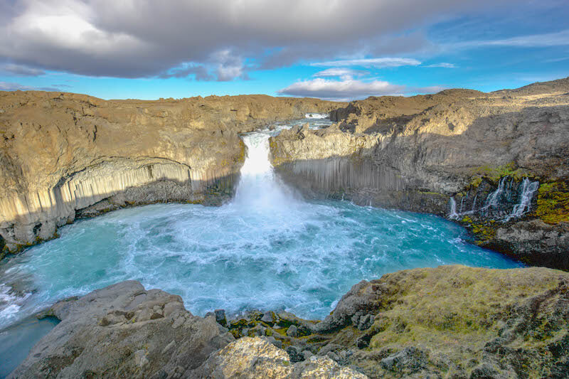 Aldeyjarfoss waterfall iceland