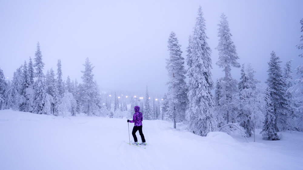 skiing in Ylläs