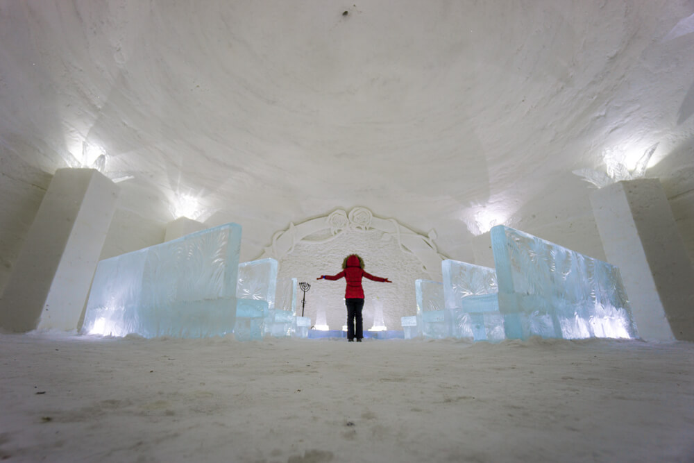 snow village finland