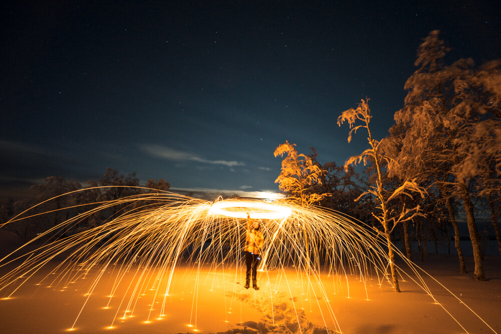 Steel wool photography