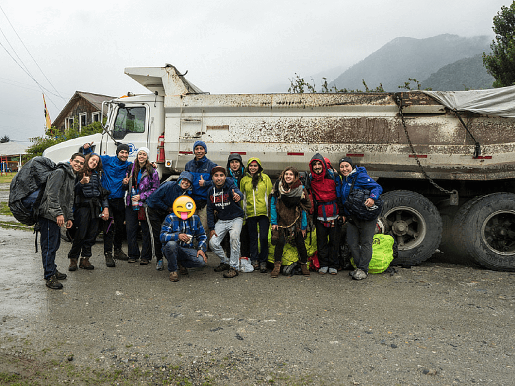 Hitchhiking in patagonia