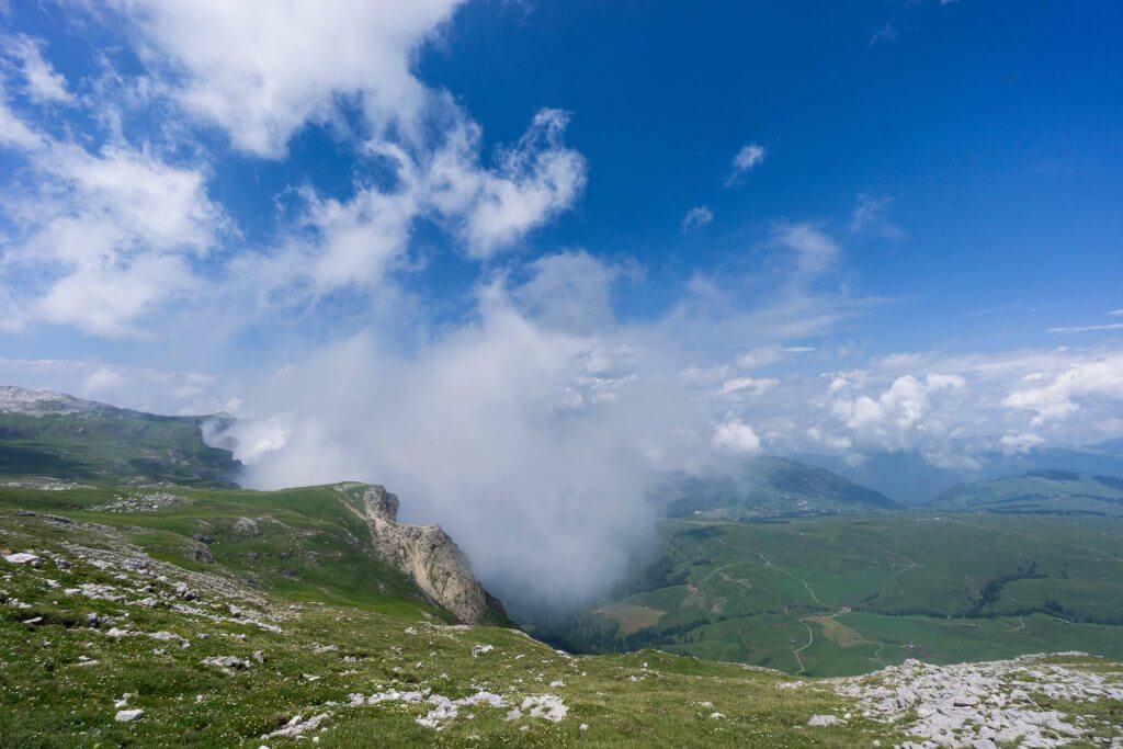 hiking in the dolomites