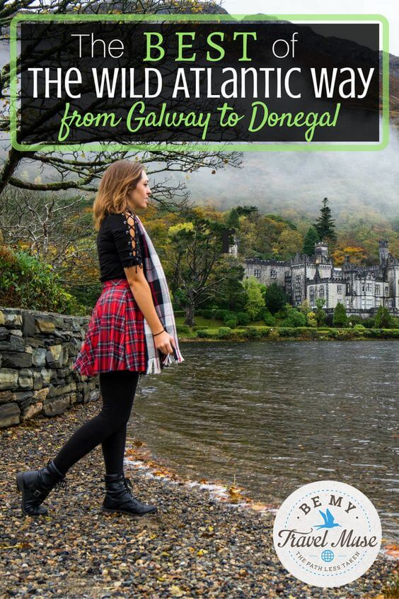 Insider tips, where to stay, where to eat, and what to see from Galway to Donegal on the Wild Atlantic Way. Plus, some secret spots and a map with stops. Read more at https://www.bemytravelmuse.com/wild-atlantic-way-galway-donegal/