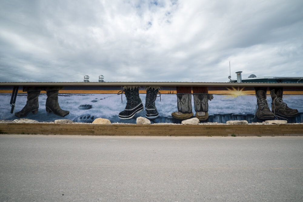 seawalls murals churchill