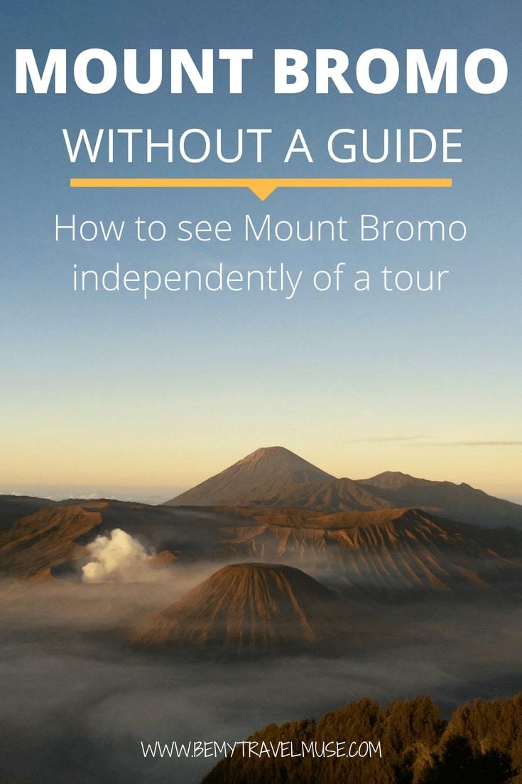 A comprehensive guide to trekking the Mount Bromo without a guide. Learn how you can trek to Indonesia's infamous volcano independently | Java travel tips | Off the beaten path adventures | Southeast Asia backpacking tips | Be My Travel Muse