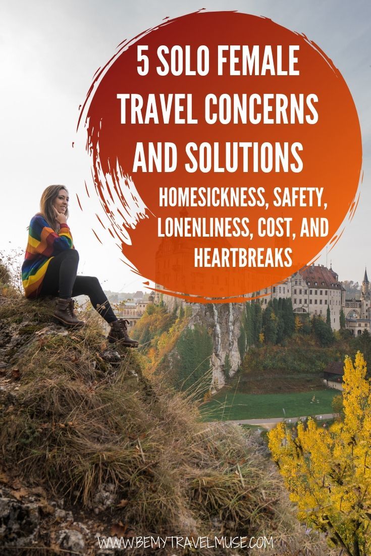 Worried about homesickness, safety, cost, loneliness and heartbreaks as a solo female traveler? Here are my best tips and advice from 7 years of solo travels around the world. If you are traveling solo for the first time, this post will be super helpful! #solofemaletravel