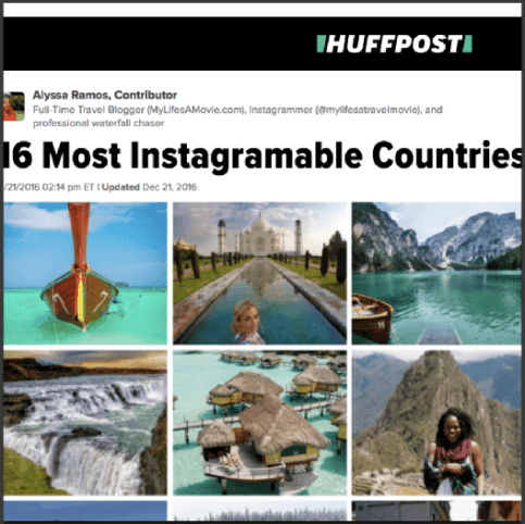 bemytravelmuse huffington post instagram