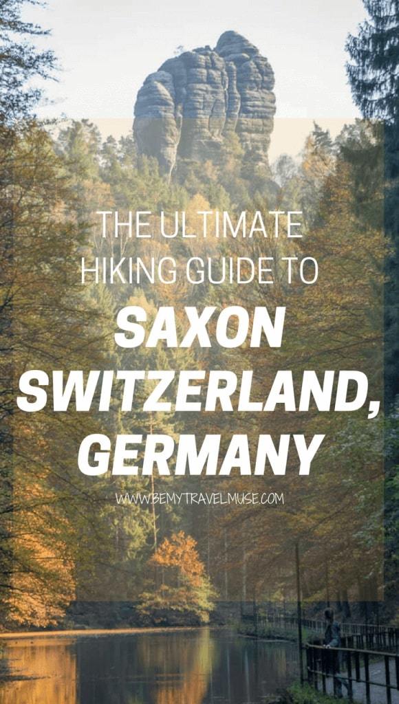 The ultimate hiking guide to Saxon Switzerland, Germany, which includes all of the best view points and other activities such as rock climbing | Saxon Switzerland National Park| Saxon Switzerland Germany | Rock Formations | Bridges | Europe Hiking Tips #SaxonSwitzerland #GermanyHikingTips
