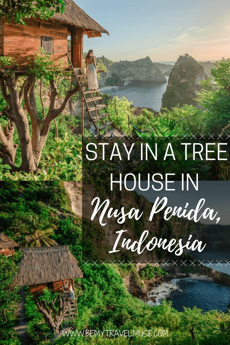 Looking for a unique accommodation experience in Nusa Penida, Indonesia? I found a gem on Airbnb - a treehouse overlooking the most gorgeous view of the island. Here is a full review and link to the exact place | Be My Travel Muse | Nusa Penida travel guide | unique accommodation Southeast Asia