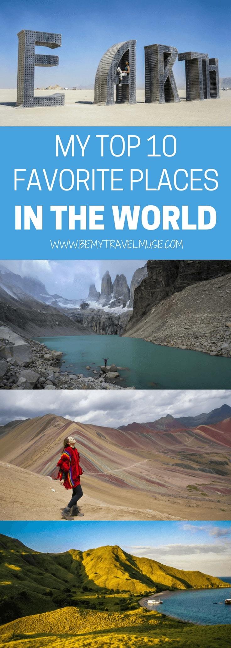 Looking for epic places to go for your next adventure? After traveling around the world for close to 6 years, here are my top favorite places in the world. Some were off the beaten path, some were amazing hikes that I will remember forever, and some, I almost want to keep it to myself! #bucketlisttravel