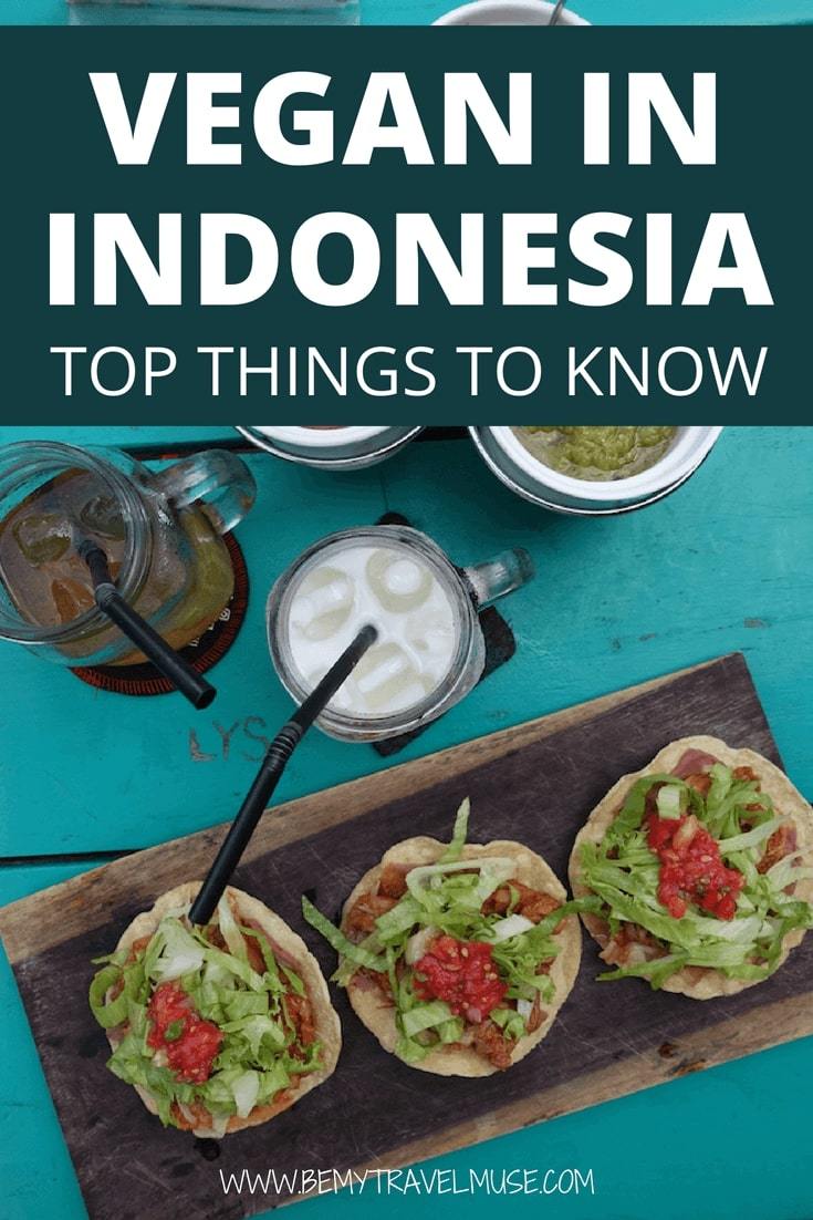 Bali and Lombok are vegan paradise in Indonesia. This is a quick and comprehensive guide to vegan in Indonesia, including cafe recommendations, tips on ordering vegan food at the local restaurants, and Indonesian vegan food options. #Vegan #Indonesia