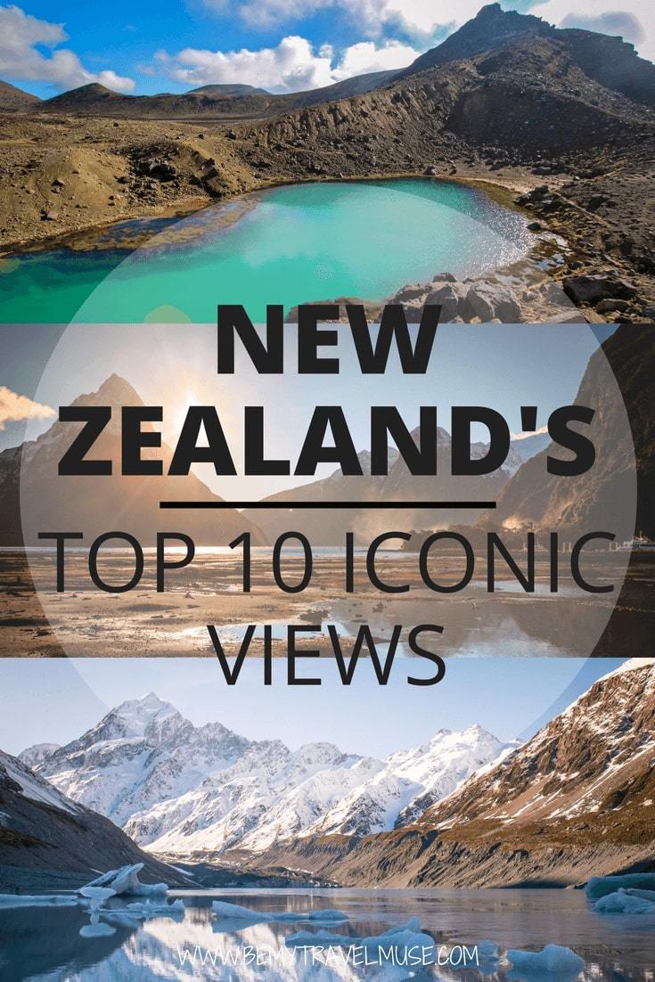 New Zealand's gorgeous landscape is perfect for photography. Here are top 10 iconic views in New Zealand that you simply cannot miss when traveling in New Zealand, including the legendary Mt Cook, Cape Reinga, Tongariro National Park, and so much more #NewZealand #NewZealandTravelTips #NewZealandBestPlacetogo