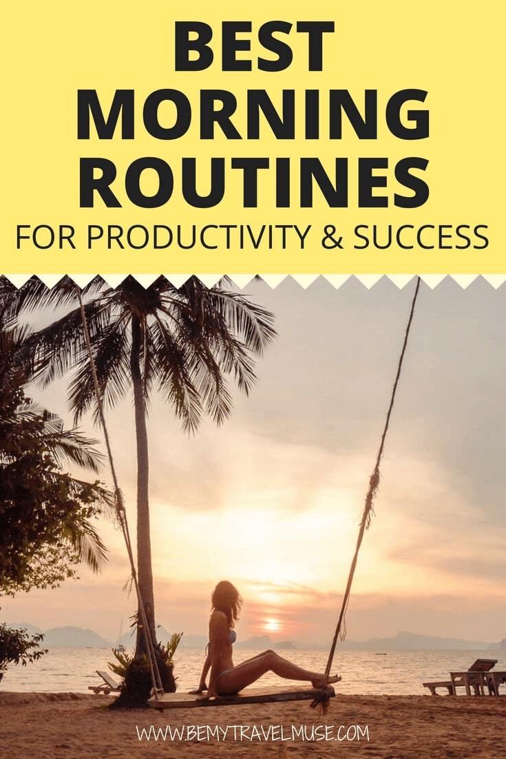 Ever since I adopted these morning routines in my life, I became more productive and successful. With 8 simple things in the morning, you will change your day, or even your life, for the better! #MorningRoutines