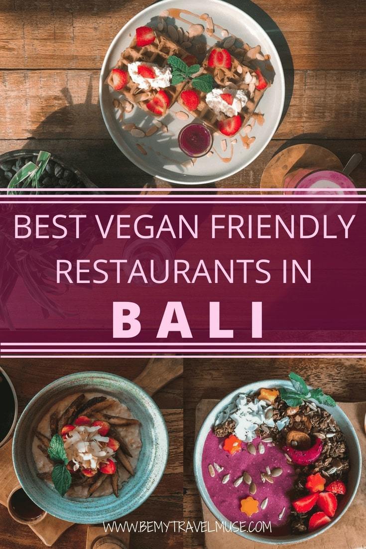 Here are the best vegan friendly restaurants in all of Bali, including Canggu, Ubud, and Seminyak. From local eats to cafe food, Bali has a lot of great vegan options that are delicious. This guide has a list of recommendations from travel bloggers who have sampled the food themselves. Check it out! #VeganBali #Vegan