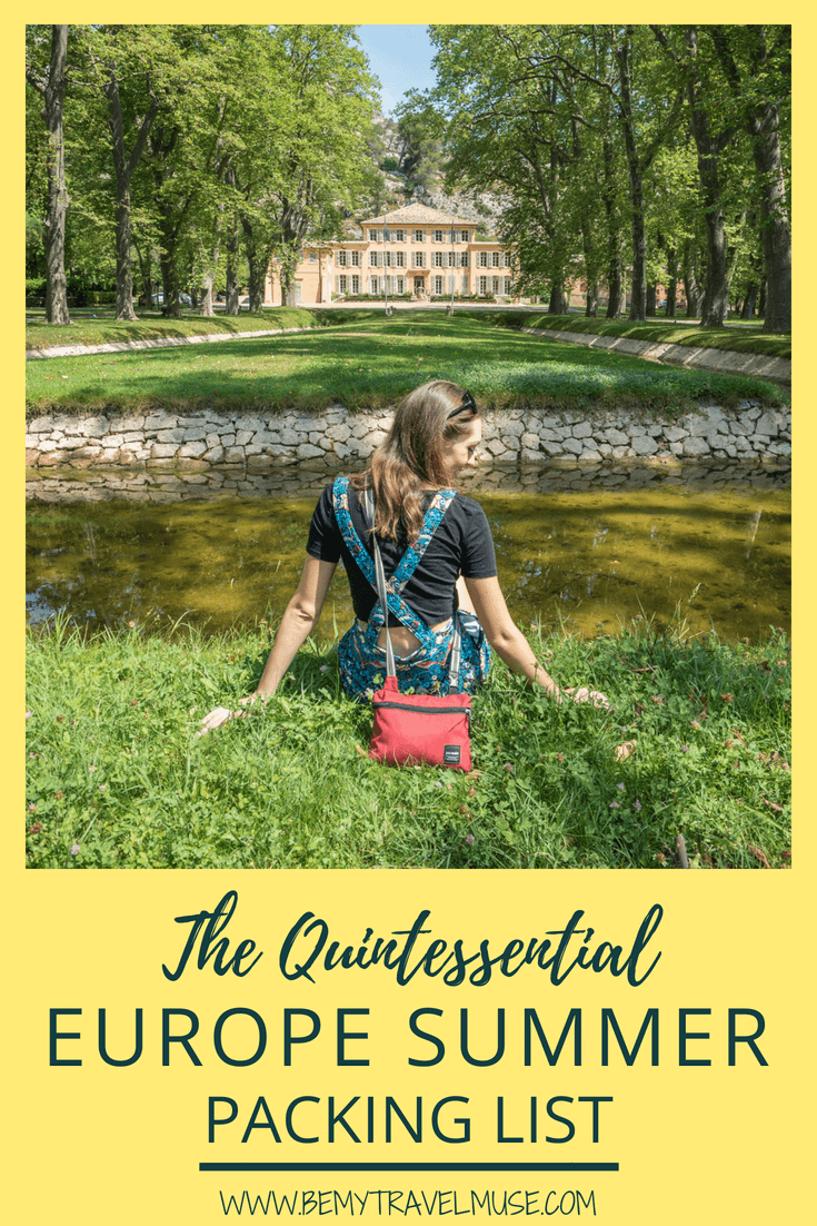 Packing for your summer holiday in Europe? I got just the quintessential packing list for women for European summer for you. Everything you need to pack light and stylishly! #EuropeSummer #PackingList