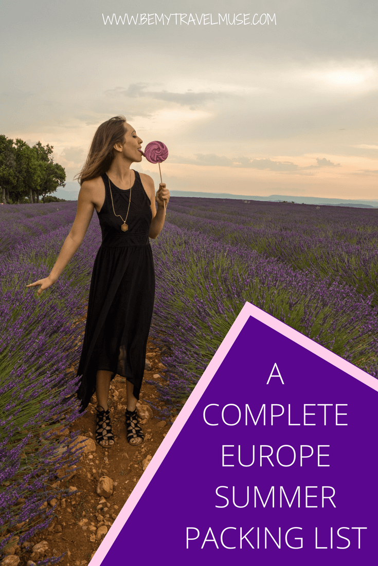 Here is a complete Europe summer packing list for women that will help you pack light and stylishly. This will make planning for your Europe trip that much easier! #EuropeTravelTips #EuropePackingList