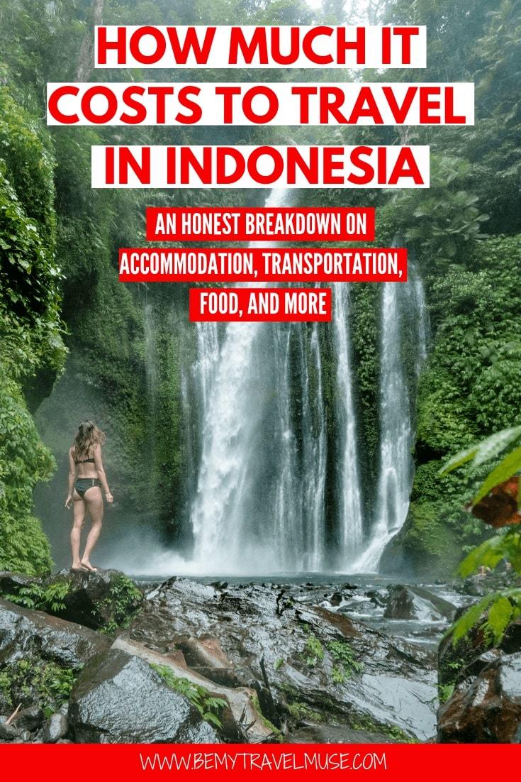 Indonesia travel cost : budget