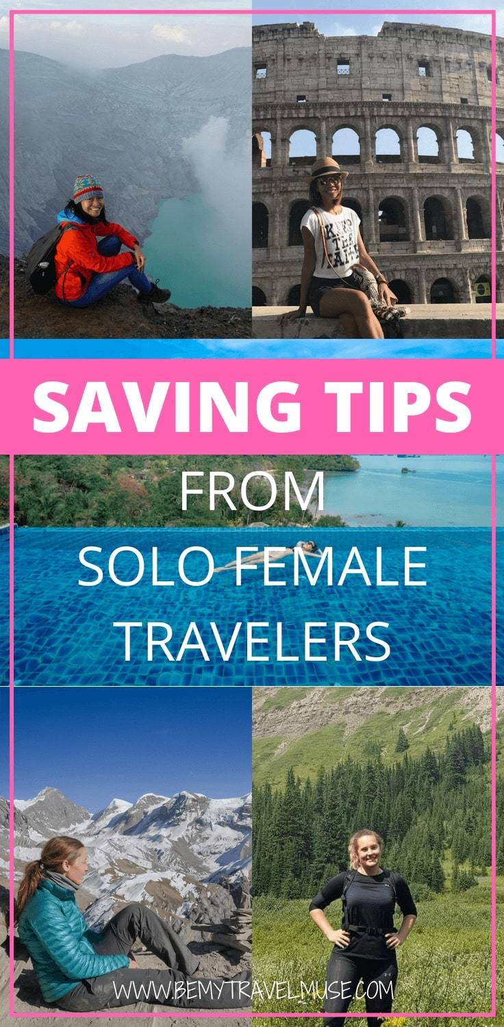 Check out these best saving tips from solo female travelers who did travel hacking, accommodation exchanging, and saving up on minimum wage to fund their travels. This post filled with practical saving tips will inspire you to do the same! #SavingTips #Travelfunds #Solofemaletravel