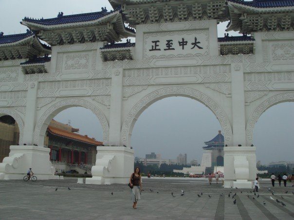 At the old Chiang Kai Shek Memorial Hall in Taipei