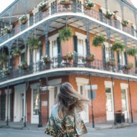 solo female travel in new orleans - Taken at Royal and Dumaine street in the French Quarter