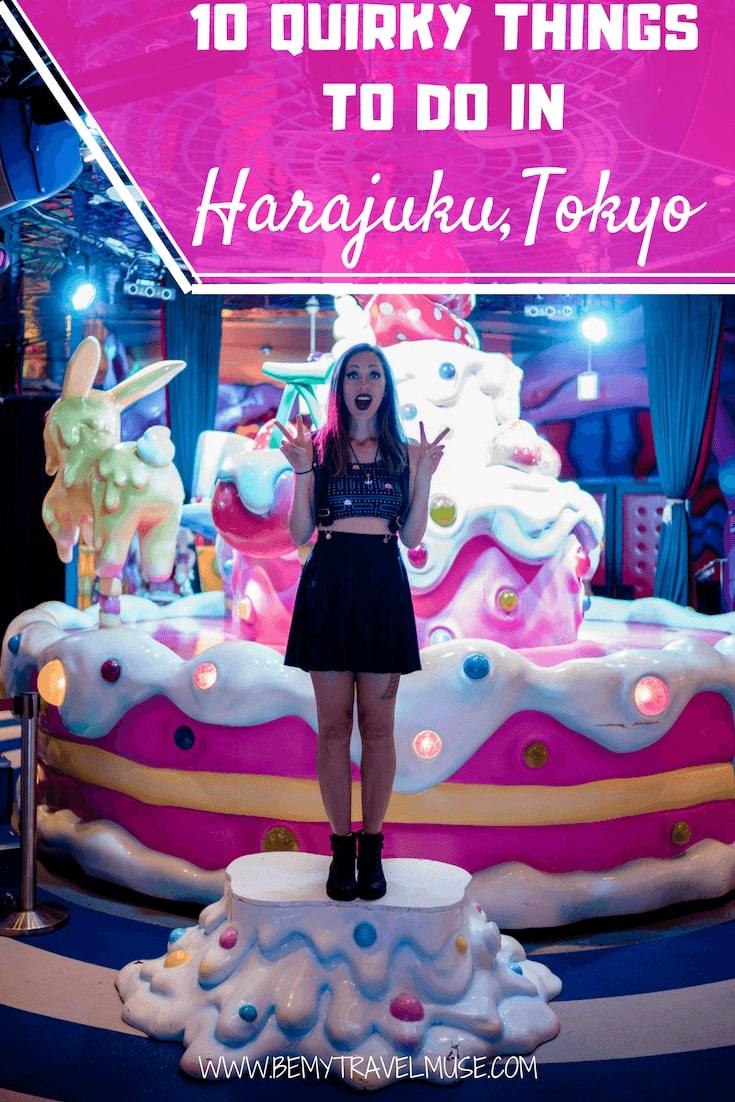 Wondering what to do in Harajuku, the kawaii capital of Tokyo, Japan? Here are 10 quirky things that will help you plan your trip to Harajuku! #Harajuku #Tokyo #Japan