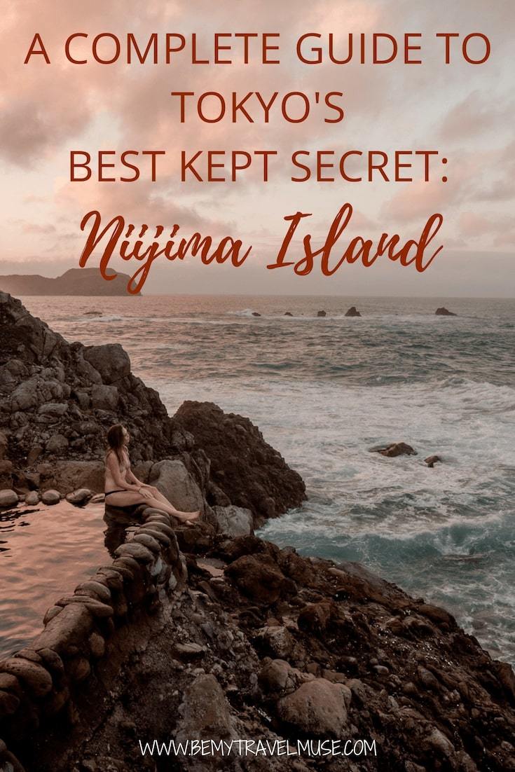 Looking for an island adventure off the beaten path in Japan? What if I told you just an hour away from Tokyo lies a secret island that's not only a surfer's paradise, but a dreamy place with a stunning outdoor onsen that's completely free? Click to read the full guide to Niijima Island in Japan! #Japan #JapanTravelTips