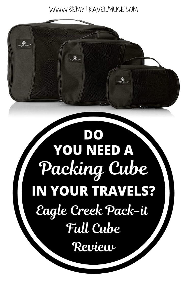 Click to find out if you need a packing cube in your travels, and if packing cubes help organizing your luggage. I have been using Eagle Creek's packing cube for over 6 years, and here' s my honest review of it! #EagleCreek #PackingCube