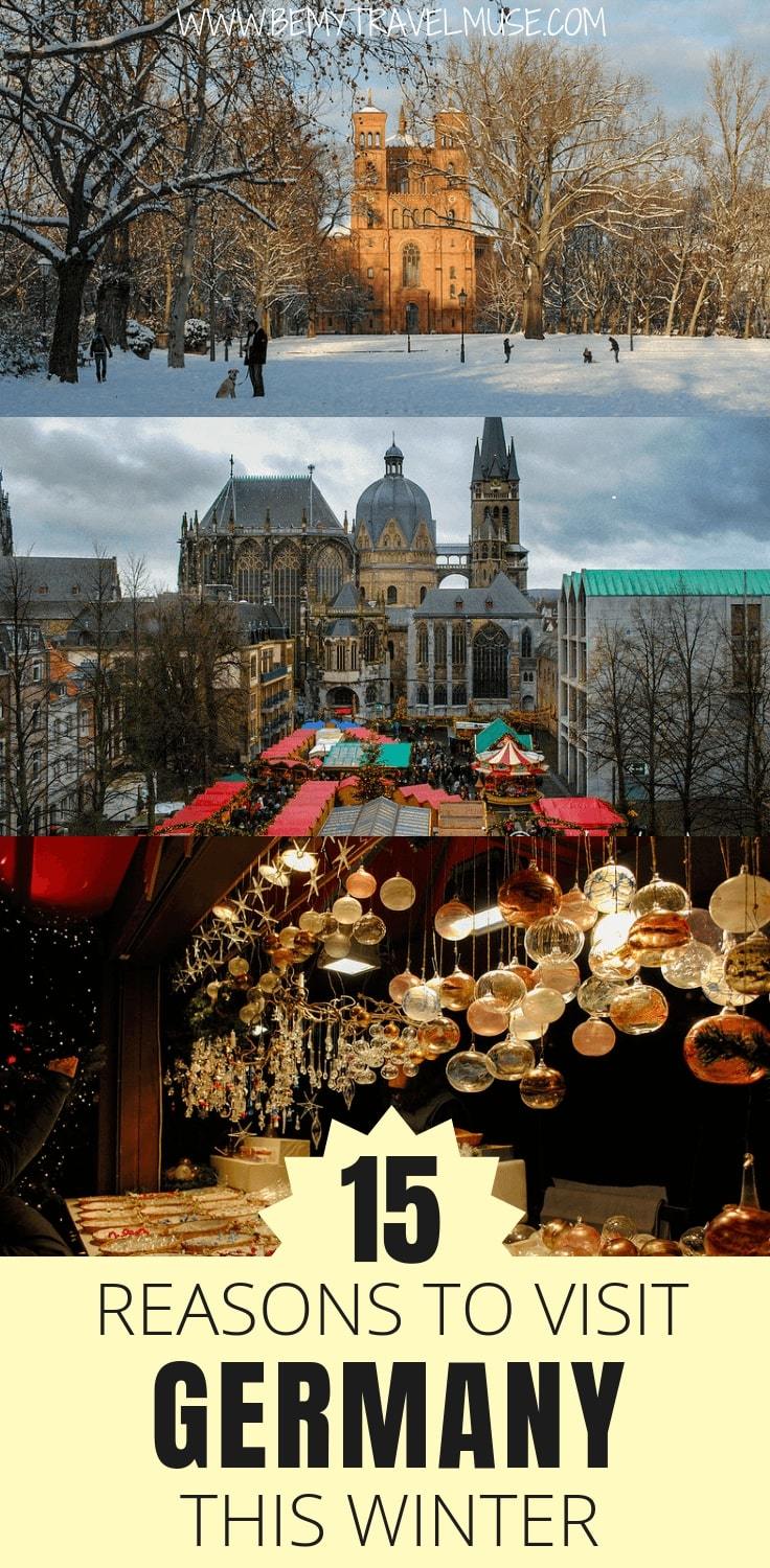 Thinking about where to go in Europe this winter? Germany is amazing to visit during the winter for 15 reasons. Click to read about the best things to do in Germany in the winter, and start planning your holiday now! #Germany #WinterHoliday