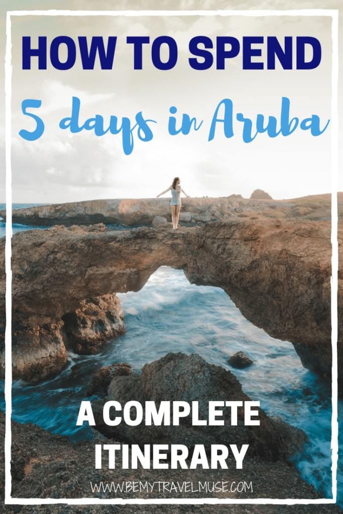 How to spend 5 days in Aruba, a complete itinerary. Other than the Flamingo Island, there are many things to do and gorgeous places to check out in Aruba. This itinerary will ensure you make the best out of your time in Aruba, with the best beaches, best sunset spots, best off the beaten path adventures and so much more. Click to read now #Aruba #ArubaItinerary #ArubaTravelTips