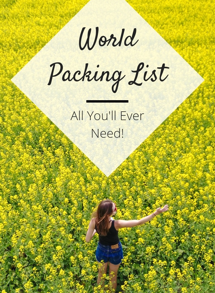 world packing list