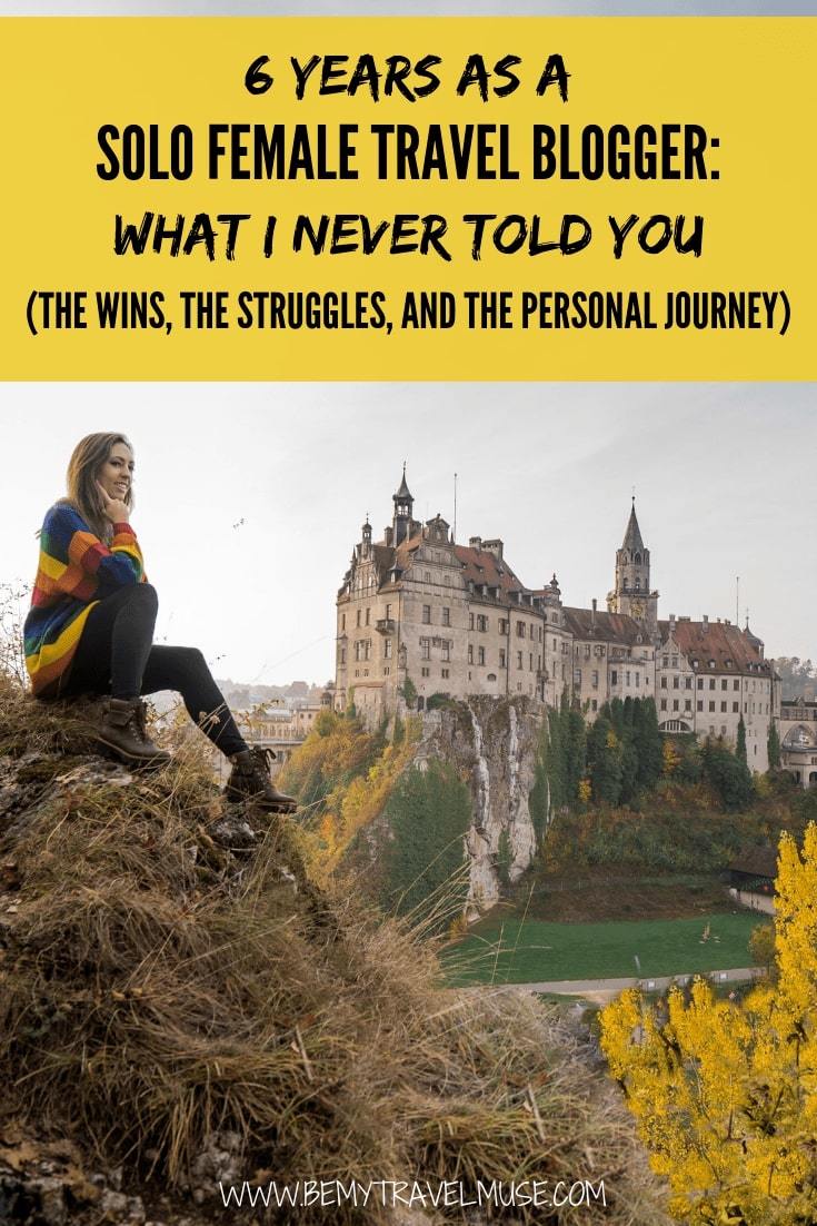 This is my 6th year on the road as a solo female traveler, and a solo female travel blogger. I write down my journey in the last year - the wins, the struggles and the reality of running a travel blog. Click to read now! #SoloFemaleTravel #TravelBloggers