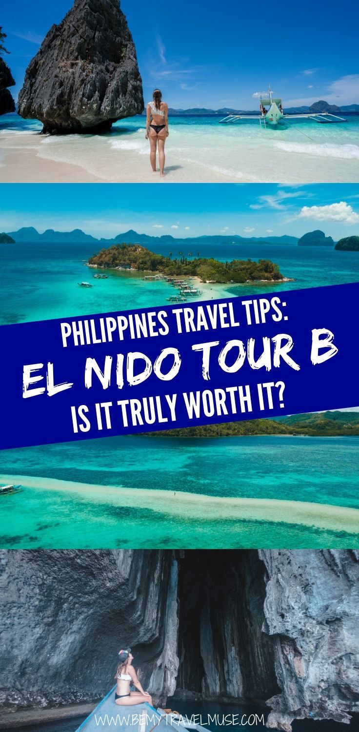 Should you join the El Nido Tour B to see the islands of El Nido, Palawan in the Philippines? Click to read a complete guide and an honest review now to help you plan the best holiday! #ElNido