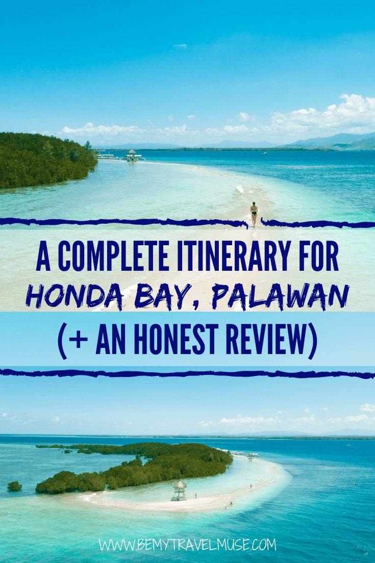 I spent an entire day on Honday Bay on Palawan, Philippines, and if you are planning on visiting, click to read a full DIY guide + itinerary. If you are considering visiting, read my honest review about the area! #HondaBay #Palawan