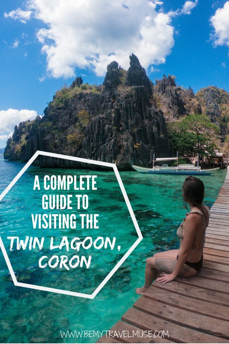 Here is everything you need to know about visiting the beautiful but incredibly popular Twin Lagoon in Coron, Palawan, the Philippines. Learn how to get there, when is the best time to go, and other insider tips to help you plan the best trip. #Coron #Philippines