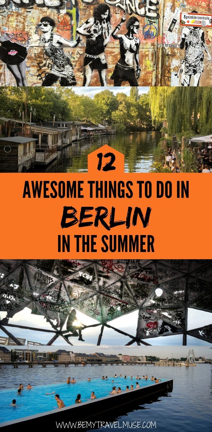 looking for an itinerary with a mix of relaxing, interesting, local and unusual things to do in Berlin in the summer? This list is perfect for you! Here are 12 awesome things to do in Berlin the summer , click to check them out now! #Berlin