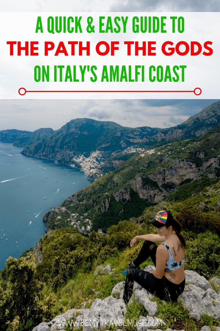 Want to walk or hike the Path of the Gods on Italy's Amalfi Coast? This guide will get you well prepared from start to finish. It's perfect for squeezing in an easy workout during your holiday in Italy. #PathoftheGods #AmalfiCoast #Italy