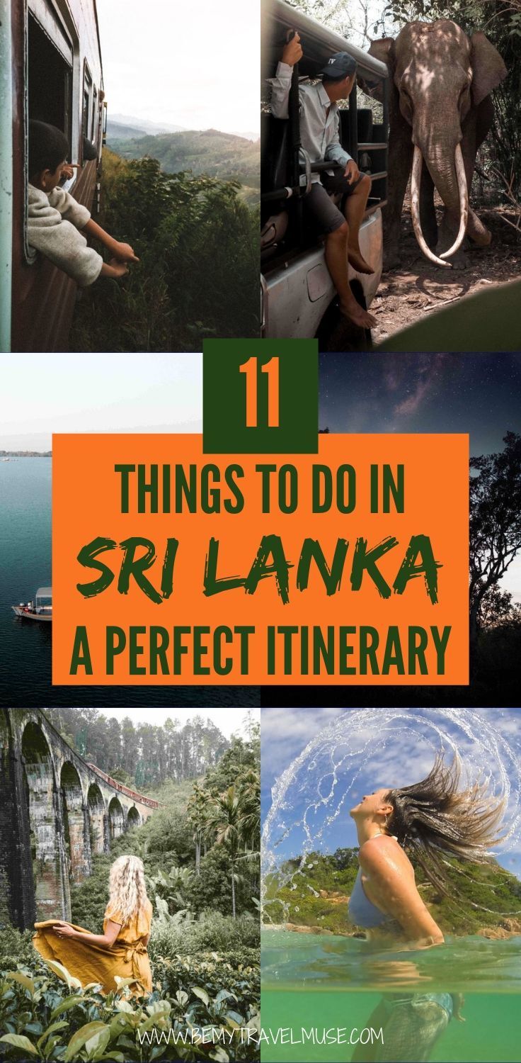 Traveling to Sri Lanka? Here are 11 things you must not miss! this perfect itinerary covers the most loved areas in the country, as well as some off the beaten path spots that see little tourists. Get tips on transportation, accommodation, and the best things to do in each area. Click to read now! #SriLanka