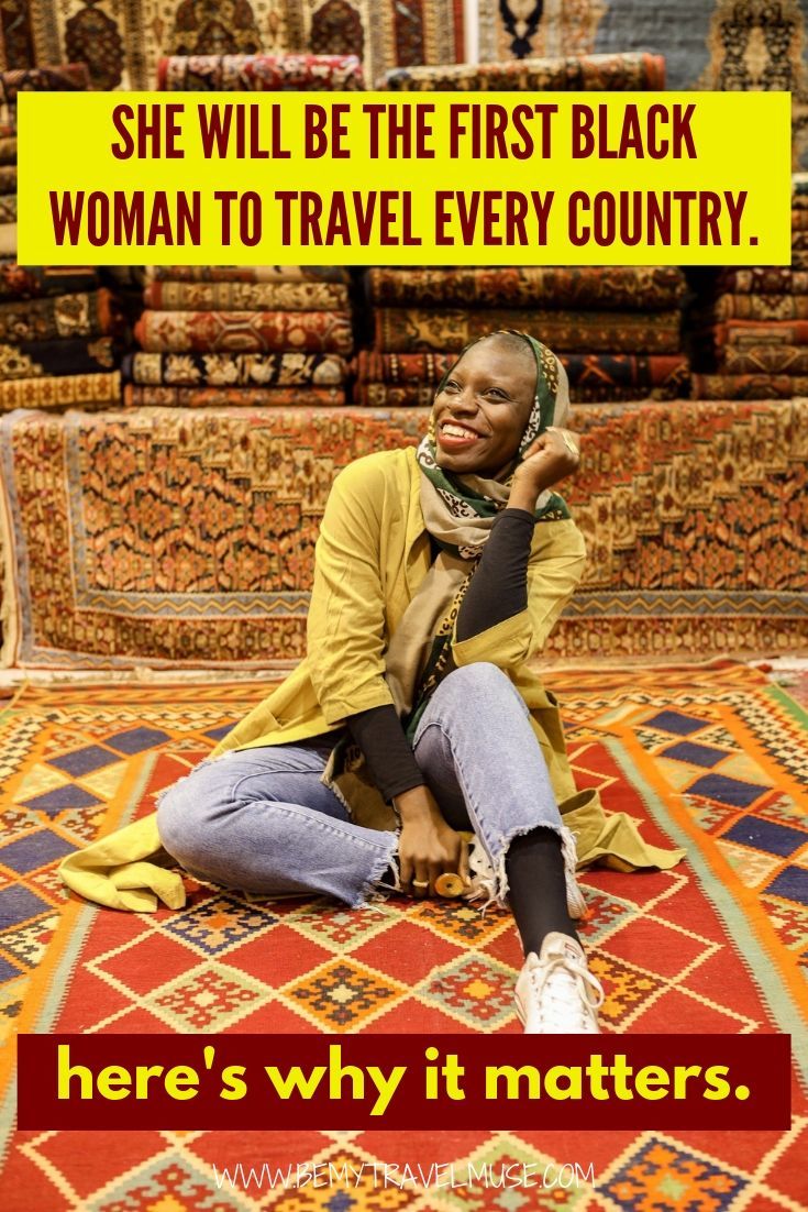 Jessica nabongo aims to be the first black woman to travel every country in the world. This is why her story matters. All solo female travelers need to read this!