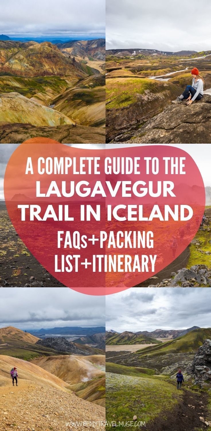 A complete guide to hiking the Laugavegur Trail independently, with a packing list, itinerary and essential information to help you plan your hike . #Laugavegur