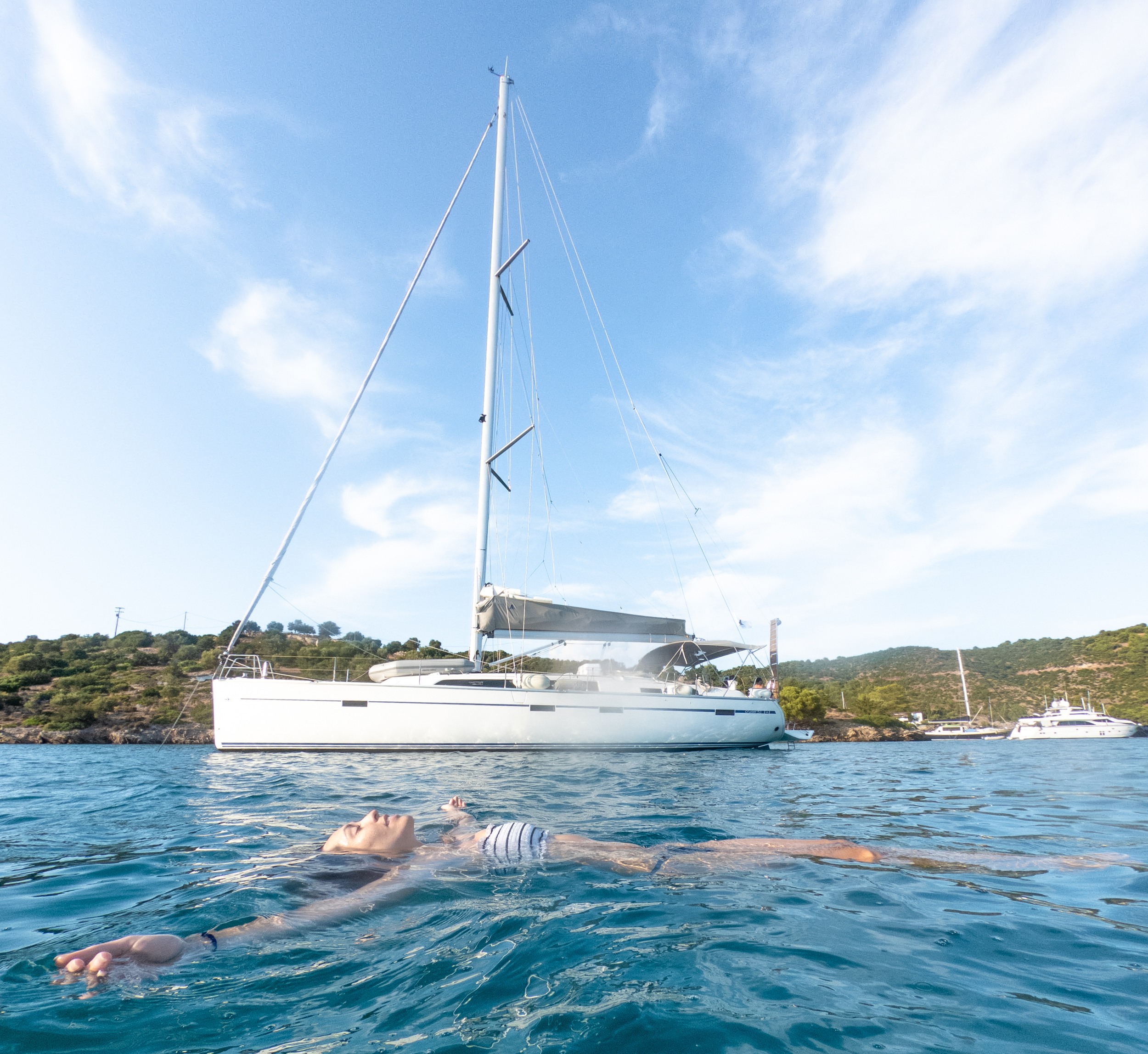 renting a sailboat in greece