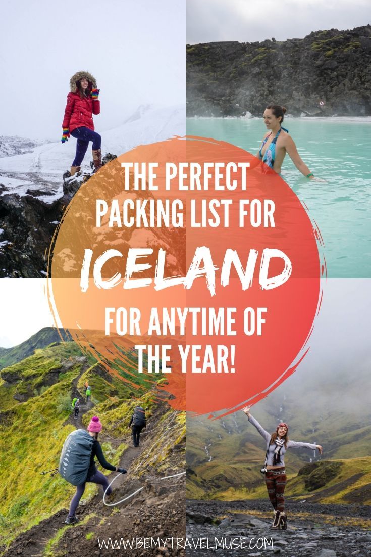 Packing for your trip to Iceland can be confusing. The climate in Iceland is so diverse, and no matter the time of the year, you will need waterproof clothing and layers. This packing list for Iceland works for anytime of the year, and includes insider tips to help you pack light and comfortably for your trip to Iceland. Click to read now. #Iceland #IcelandPackingList