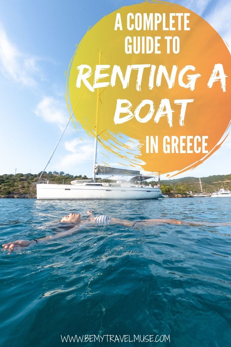 Dreaming of renting a boat and island hop around some of the spots around Greece? Here's a complete guide to help you out. Renting a boat in Greece turns out to be affordable and pretty easy to organize. In this guide you will find different options including boat charters, the yacht week, and med sailors. #Greece