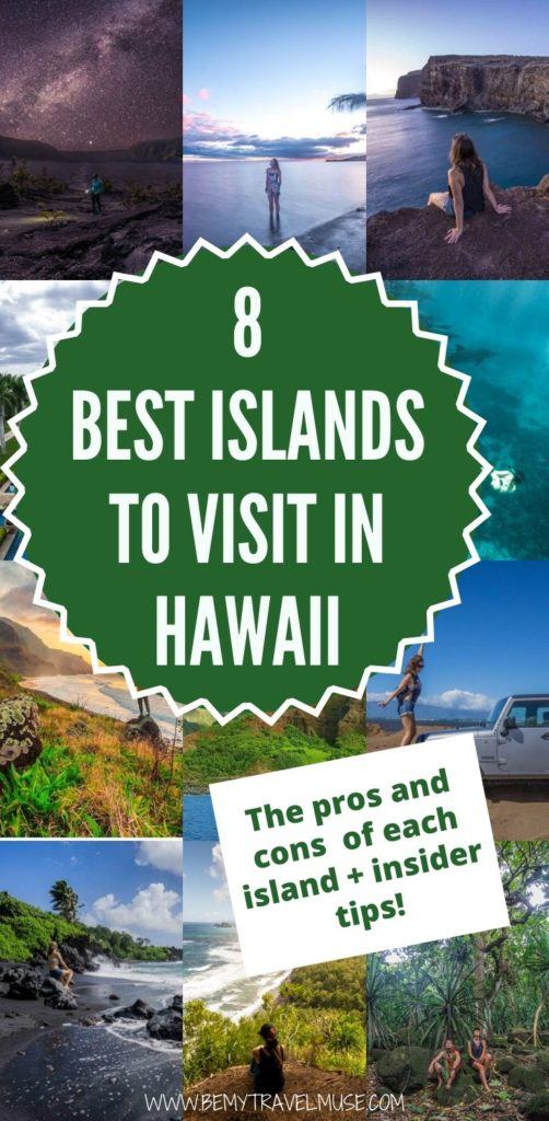 A complete breakdown on the pros and cons of each visitable island in Hawaii, including Oahu, Maui, Big Island of Hawaii, Kauai, Lanai, Molokai, Niihau and Kahoolawe, to help you decide which island is perfect for your travel style, and plan the best trip to Hawaii. #Hawaii