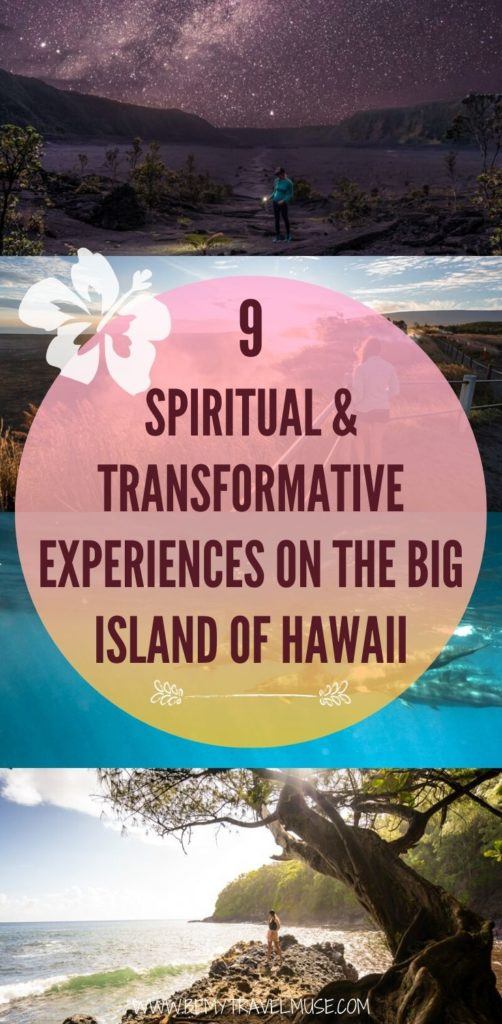 Looking for a spiritual and transformative experience on the Big Island of Hawaii? Here are 8 amazing things to do, including joining retreats, staying in a treehouse, and so much more. If you are visiting Hawaii, and want a more spiritual experience, this post is perfect for you! #Hawaii