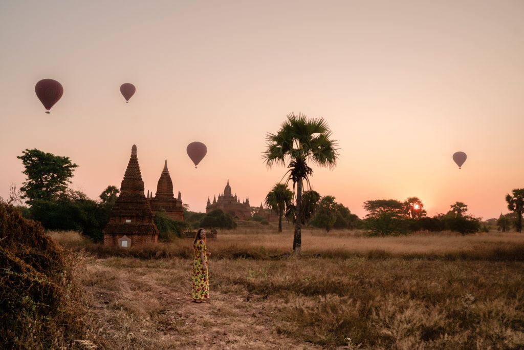 hot air balloon Myanmar 