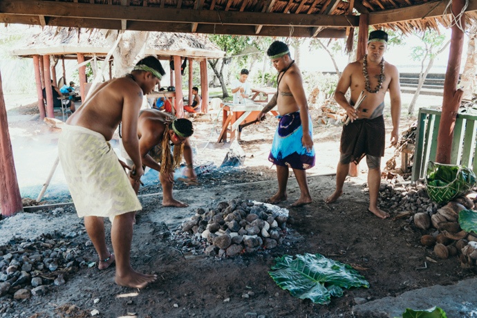 10 top things to do in Samoa - Cultural Village Umu prep